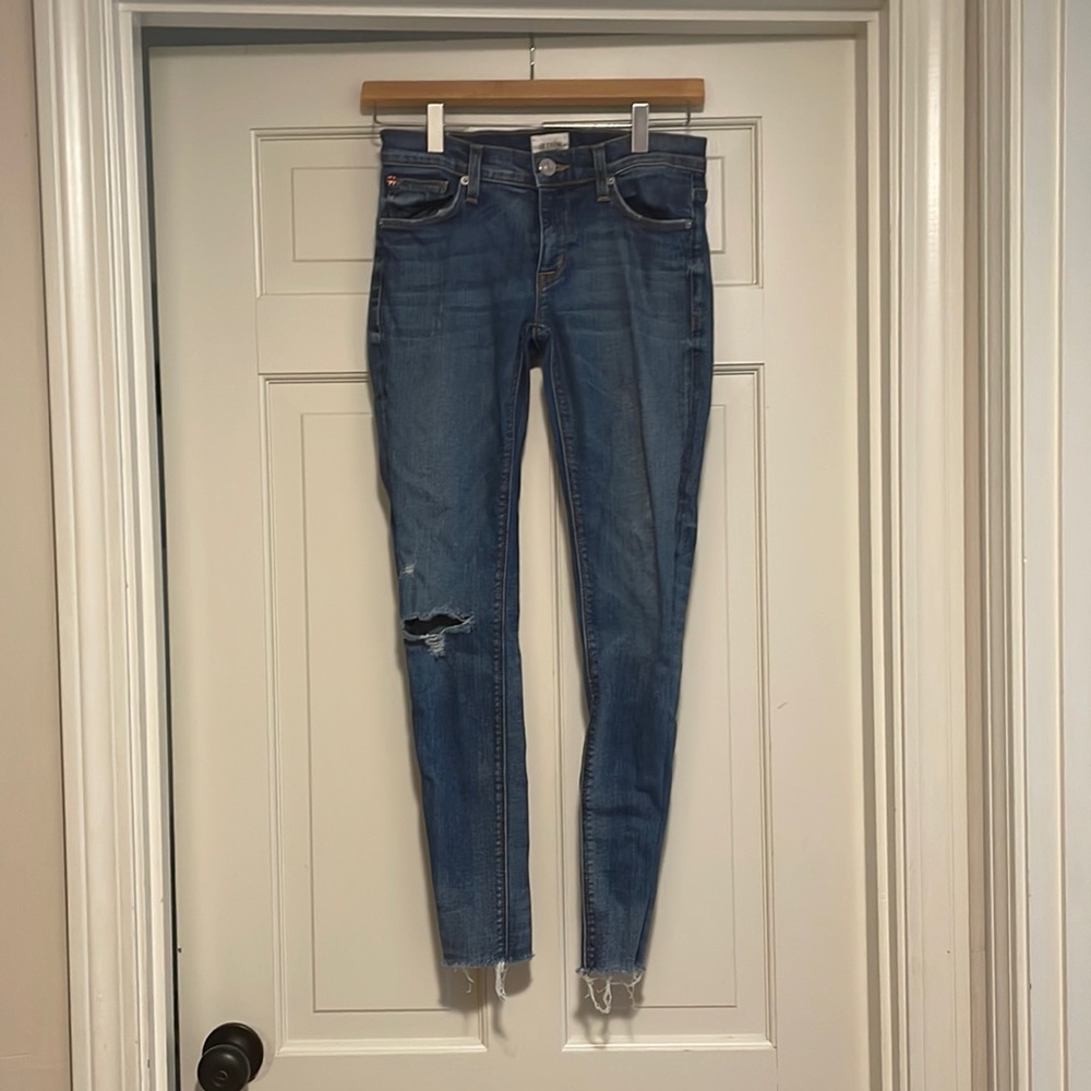 HUDSON distressed denim, size 25
